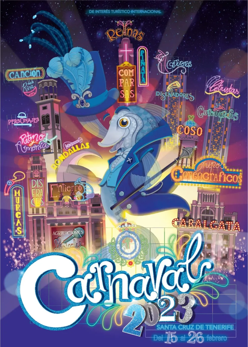 Affiche van het carnaval 2023
