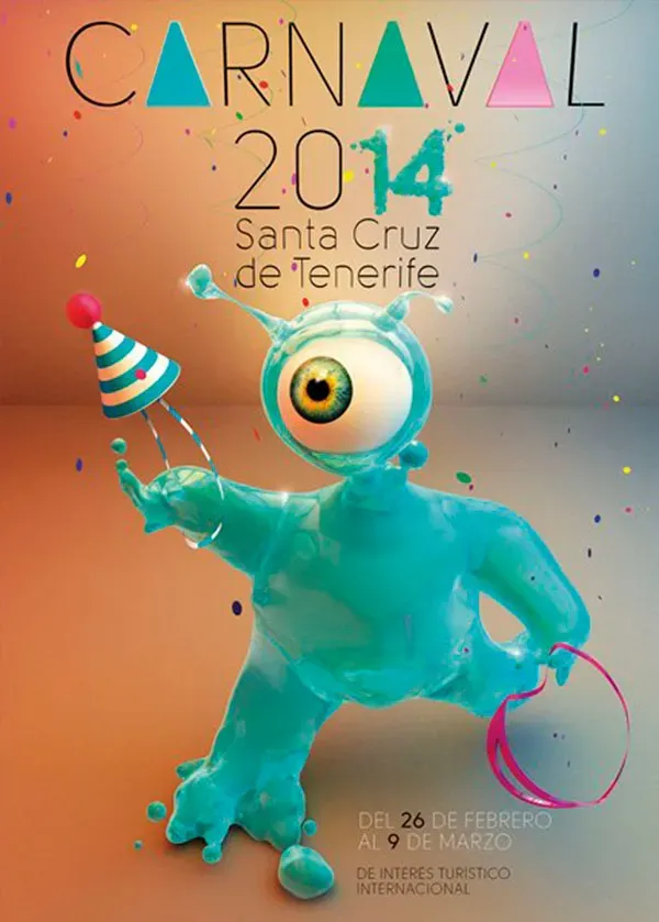 Affiche van het carnaval 2014