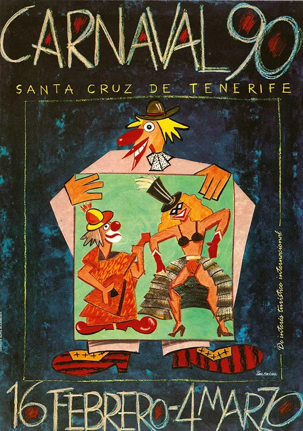 Affiche van het carnaval 1990